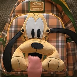 **NEW** Disney Loungefly Pluto Mini Plaid Backpack, 95th Anniversary